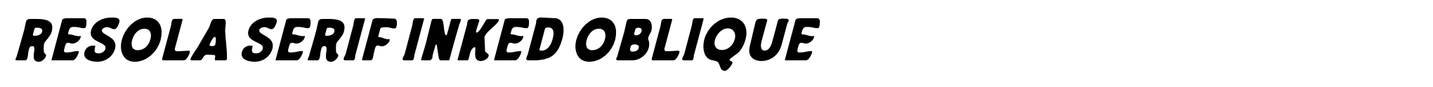 Resola Serif Inked Oblique image